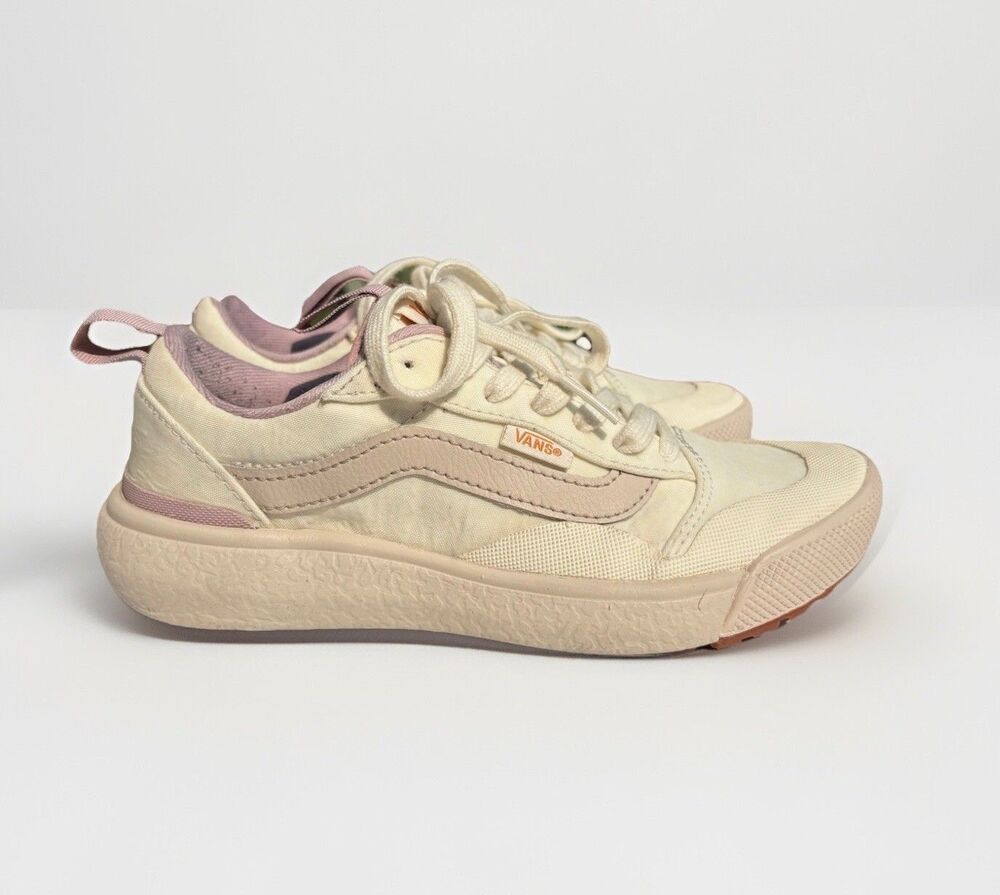 Vans UltraRange Exo Womens Size 5.5 Bone White Mauve Lace Up Sneaker Pre-Owned